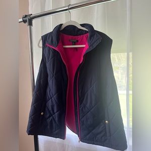 2X Dark Blue and Pink Ralph Lauren Vest